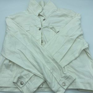 White jean jacket